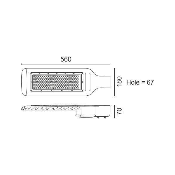 ΦΩΤΙΣΤΙΚΟ ΔΡΟΜΟΥ LED HPL 120W 5000K