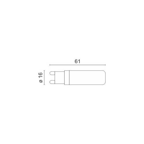 ΛΑΜΠΤΗΡAΣ LED G9 ΚΕΡΑΜΙΚΟΣ DIMMABLE 6.5W 6000K