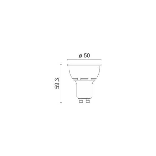 ΛΑΜΠΤΗΡAΣ LED GU10 5W 6000K