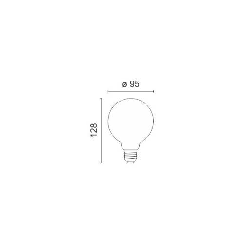 ΛΑΜΠΤΗΡAΣ E27 FILAMENT Dimmable 7W 2200K