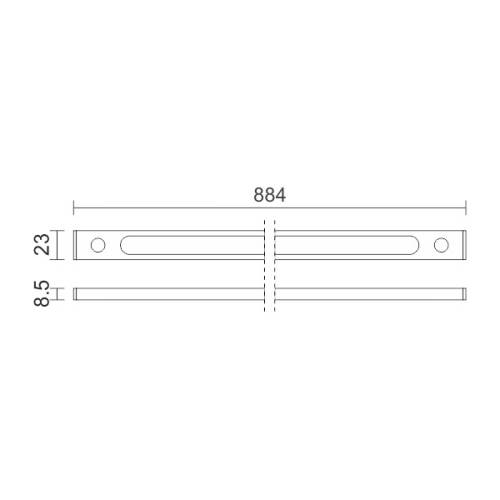 ΓΡΑΜΜΙΚΟ ΦΩΤΙΣΤΙΚΑ LED SLIM 12W 4000K
